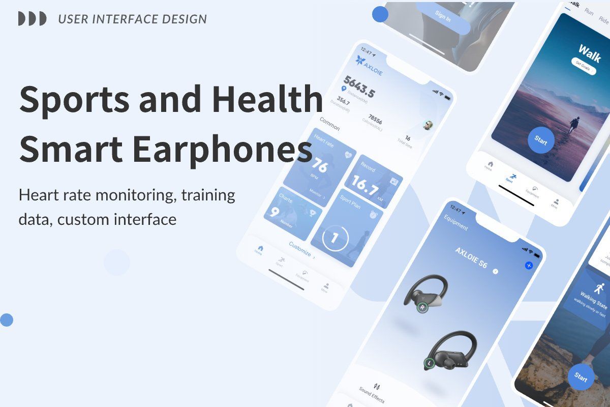 Heart Rate Monitoring Sports Earphone APP